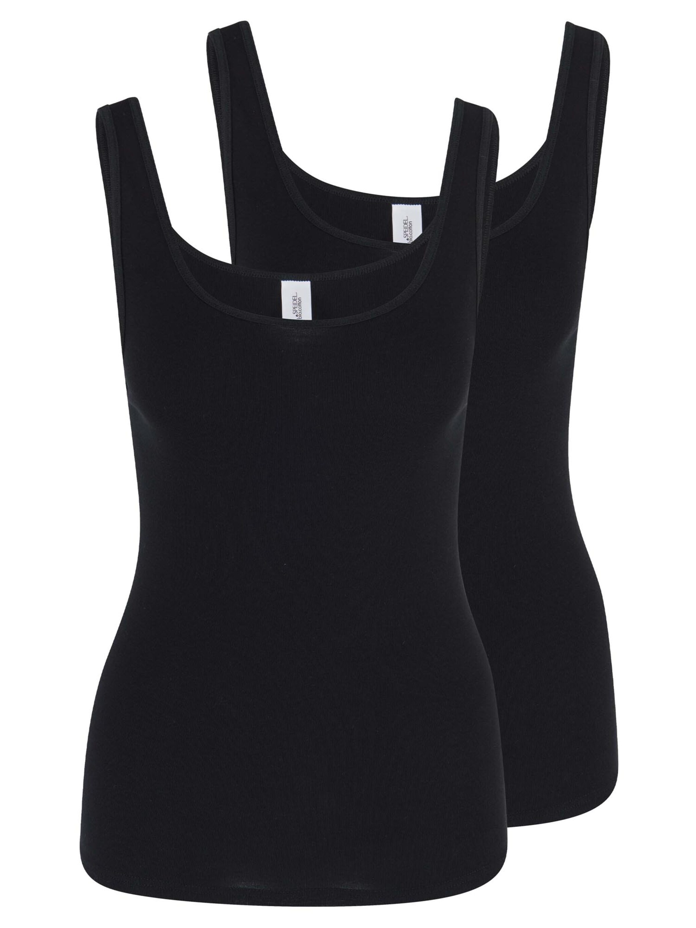 SPEIDEL Unterhemd 'bio.cotton'‌‌‌‌‌‌‌‌ in Schwarz: Vorderseite
