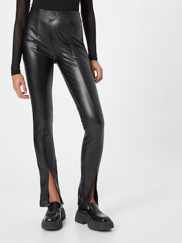 Coupe slim Leggings 'Papaya' ONLY en noir : devant