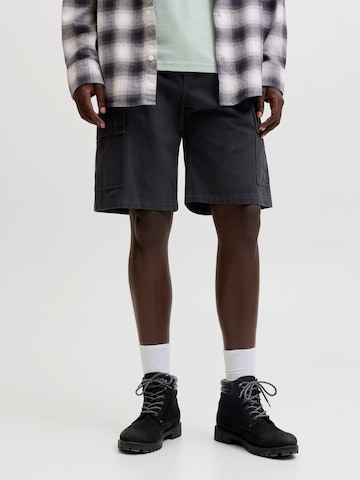 JACK & JONES - regular Pantalón cargo 'JPSTCOLE HUDSON' en negro: frente