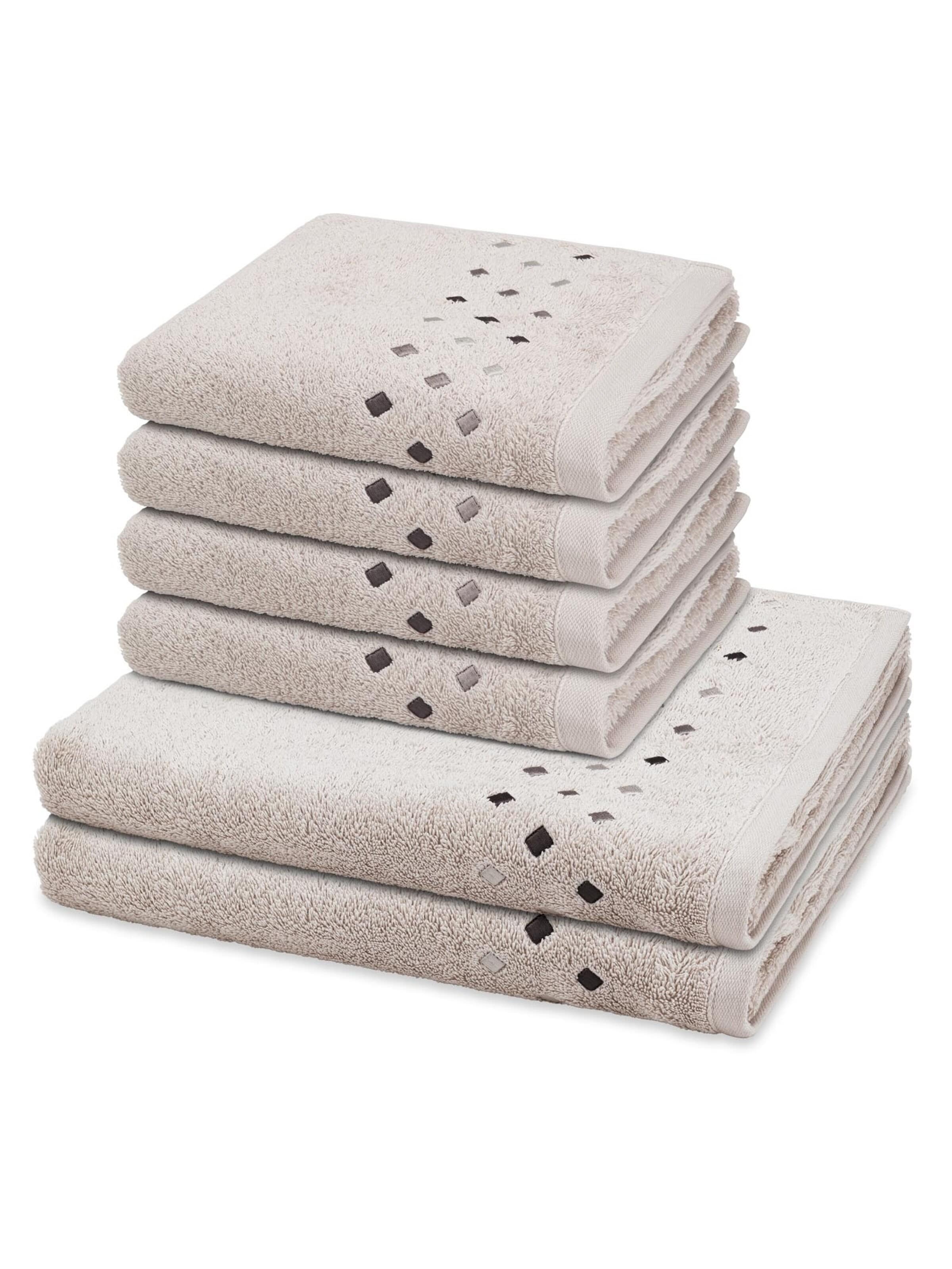 ROSS Towel 'Stoneline' in Grey: front