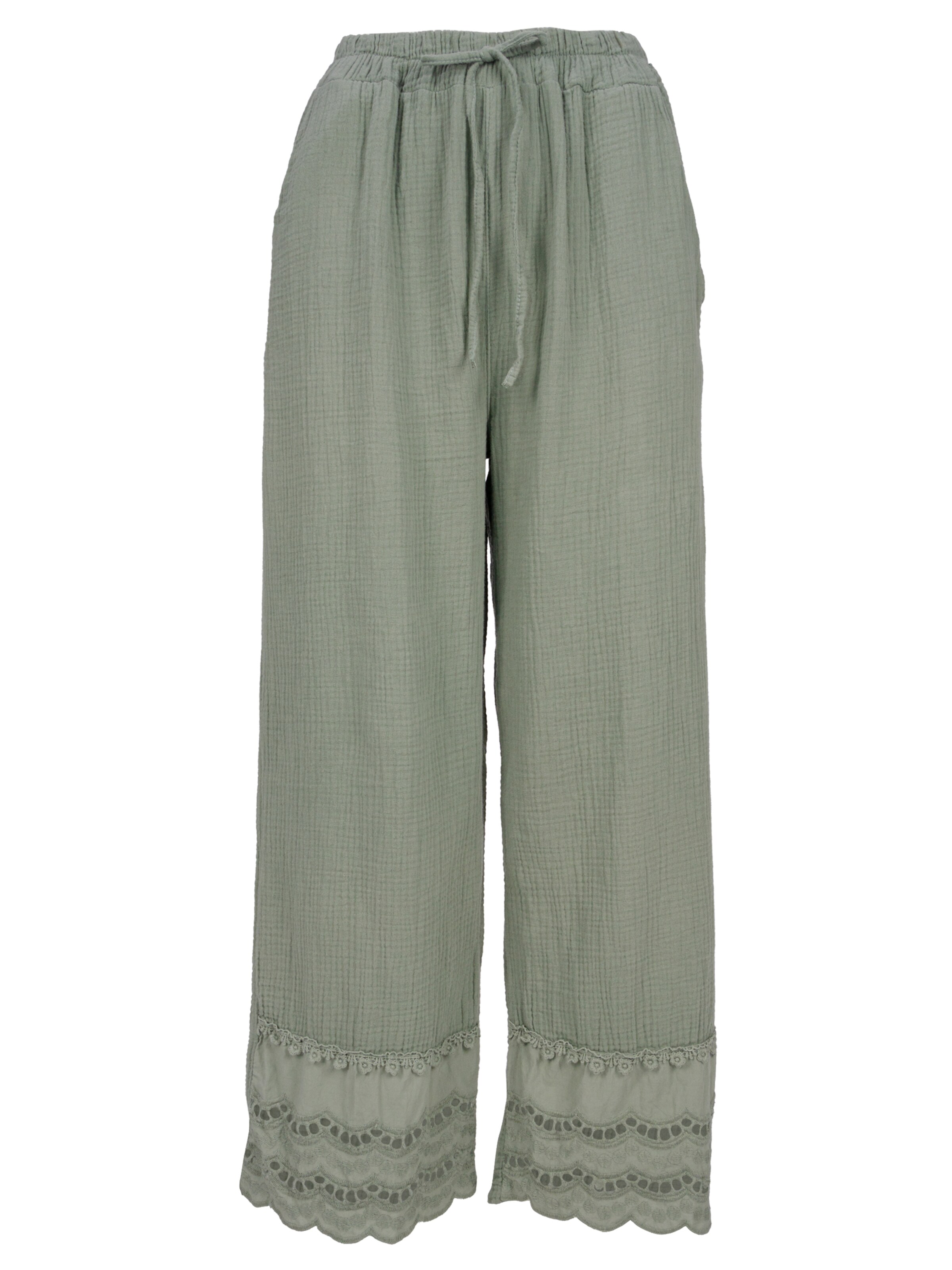 Seasons of April Broek 'Ines' in Groen: voorkant