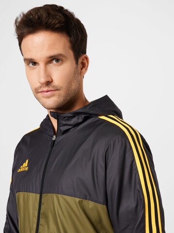 juoda ADIDAS SPORTSWEAR Sportinė striukė