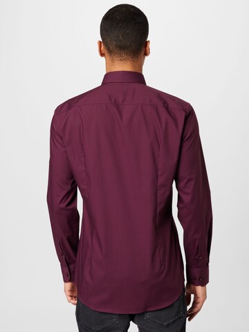 Coupe slim Chemise 'H-Hank' BOSS en violet