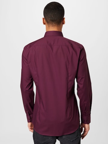 Coupe slim Chemise 'H-Hank' BOSS en violet