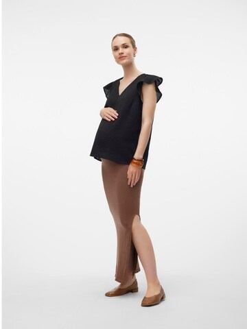 Jupe 'MLAlanis' MAMALICIOUS en marron