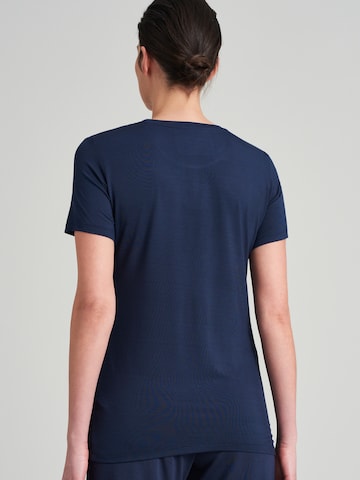 SCHIESSER Pajama Shirt ' Mix+Relax ' in Blue