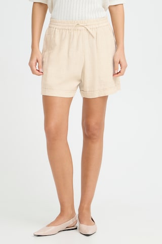 Fransa - Loosefit Pantalón 'FRJett' en beige: frente