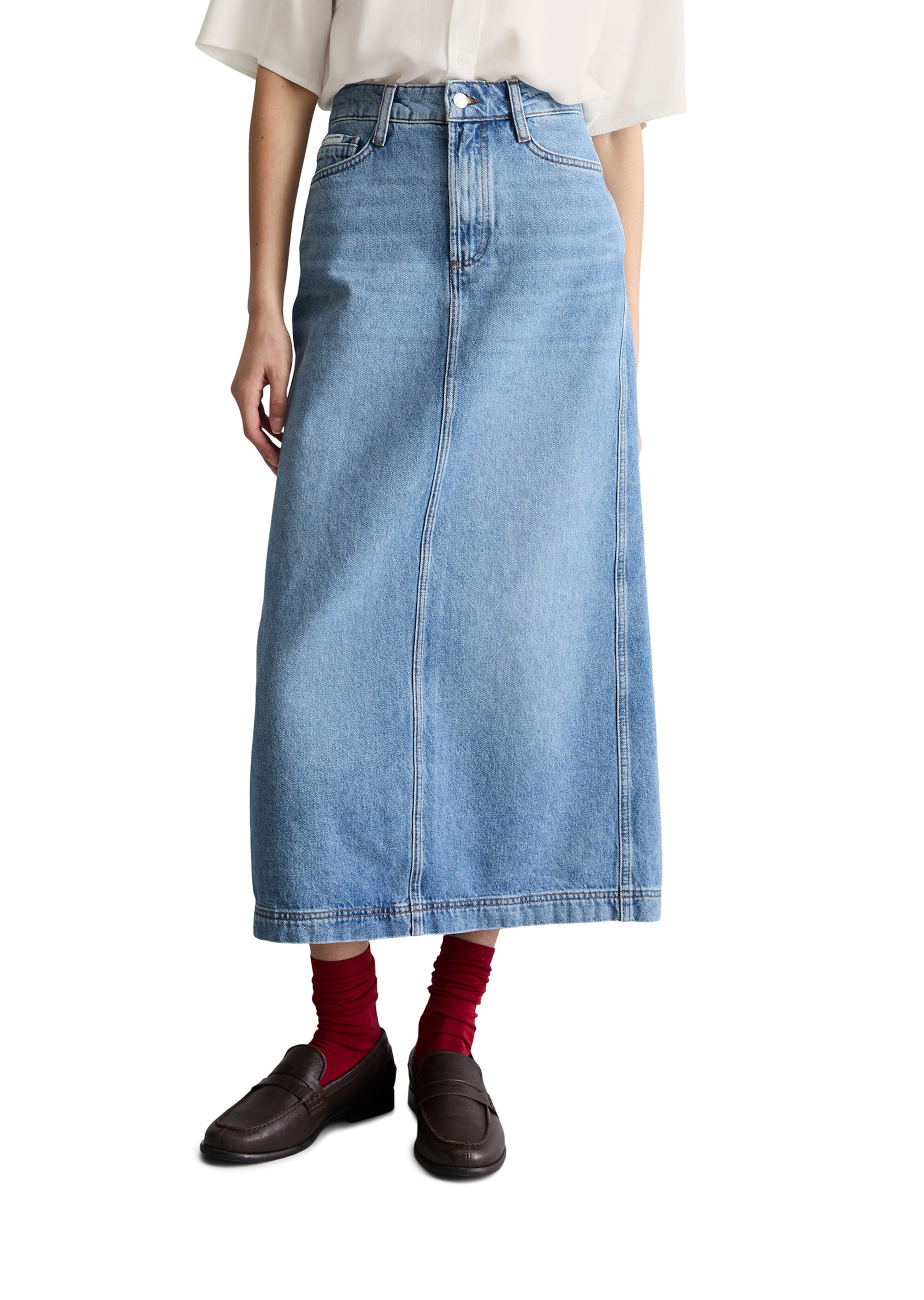 Marc O'Polo DENIM Skirt in Blue: front
