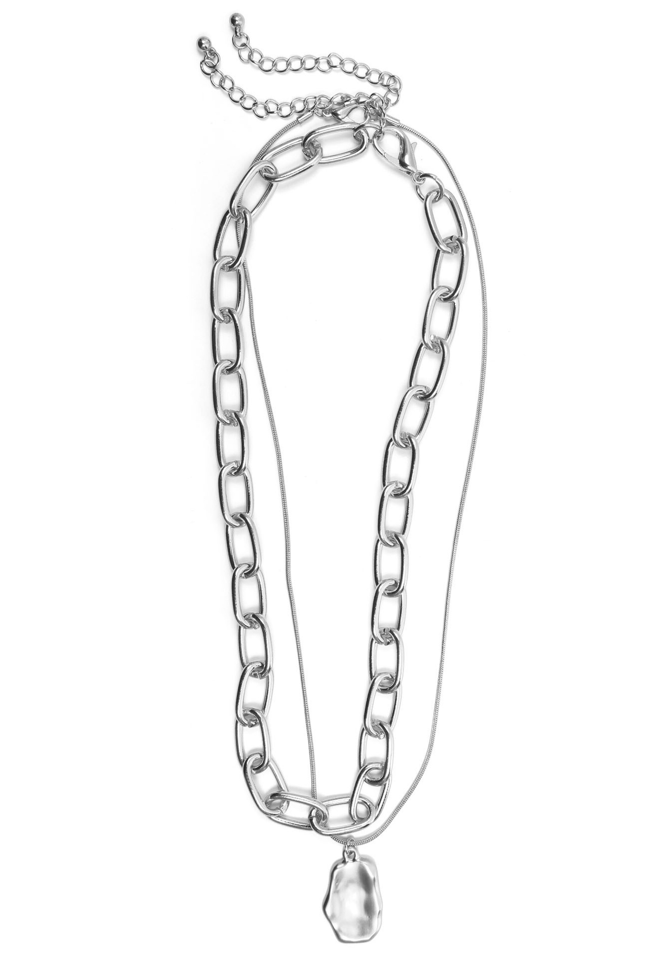 J. Jayz Necklace in Silver: front