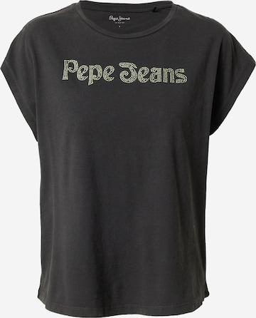 Pepe Jeans Tričko 'CARLI' – černá: přední strana