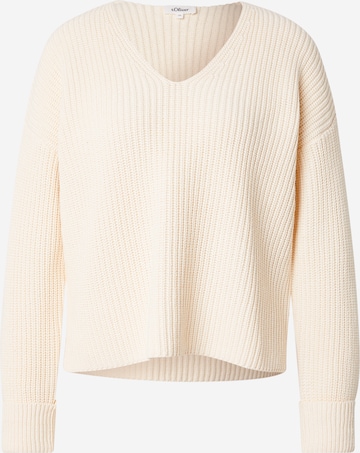 s.Oliver Пуловер в бежово: отпред