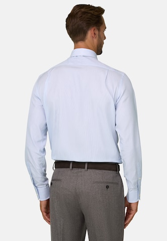 Coupe regular Chemise Boggi Milano en bleu
