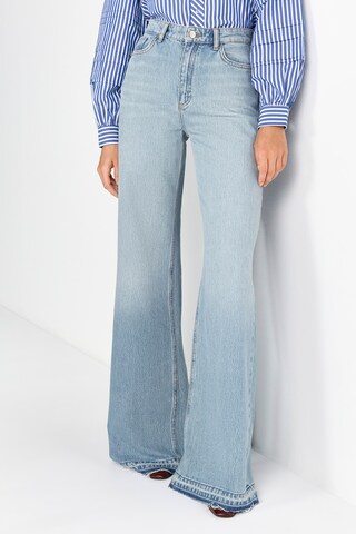Rich & Royal Wide leg Jeans in Blue: front