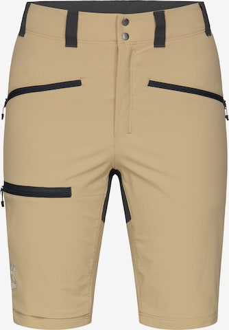 Haglöfs Regular Outdoor Pants in Beige: front