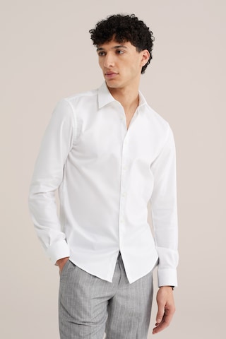 van Gils Slim fit Üzleti ing - fehér: elől