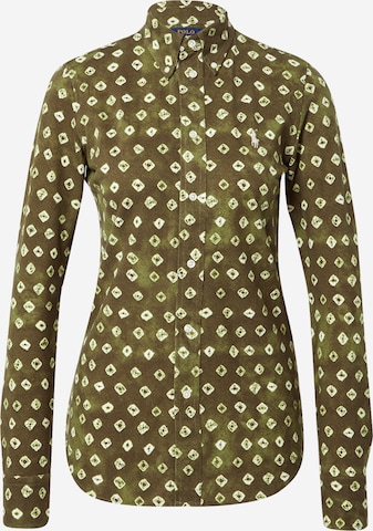 Polo Ralph Lauren Блуза в зелено: отпред