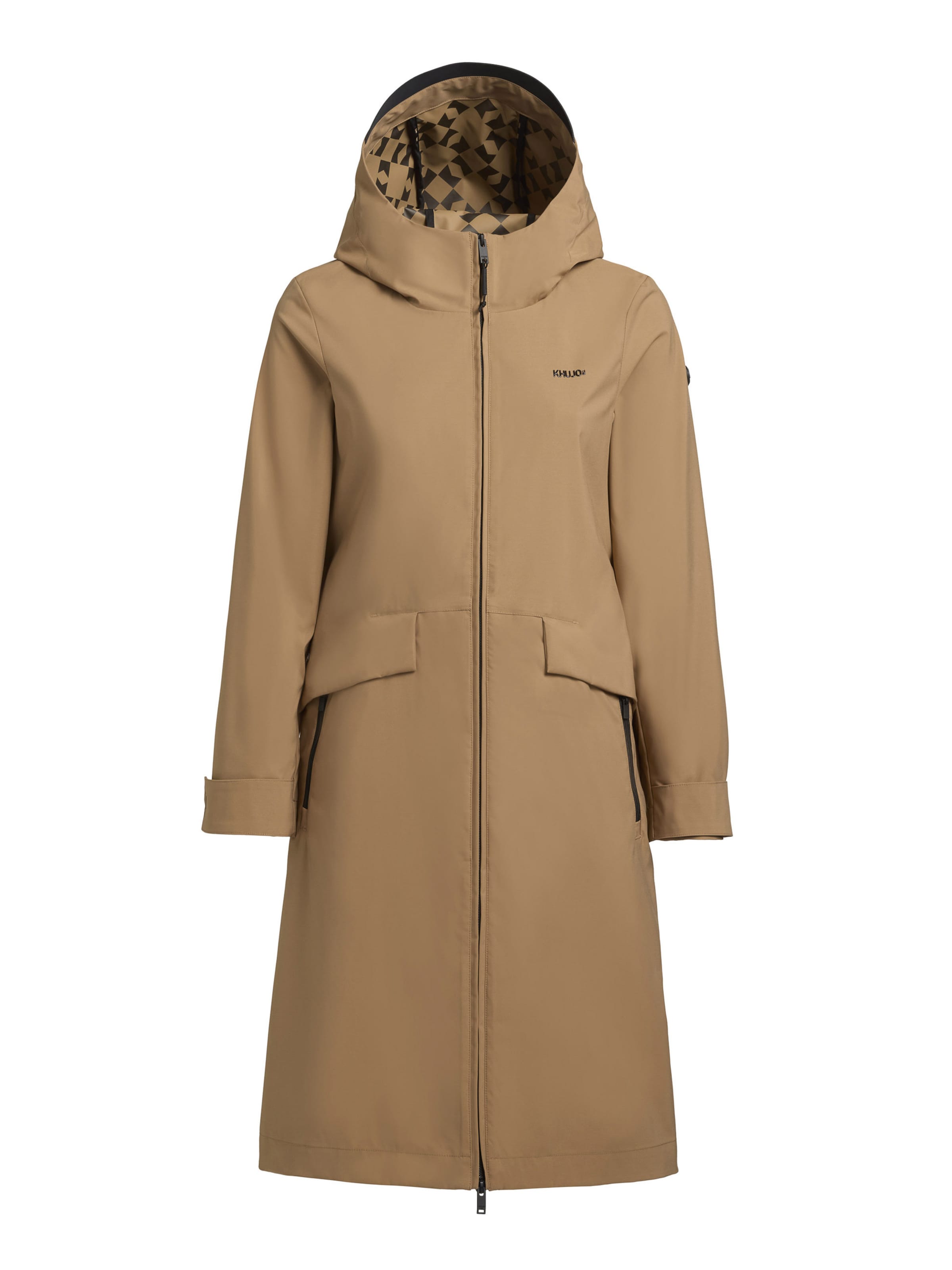 khujo Přechodný kabát 'Femke' – béžová: přední strana