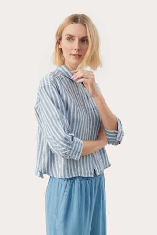 Part Two Blouse 'Enava' in Blue: front