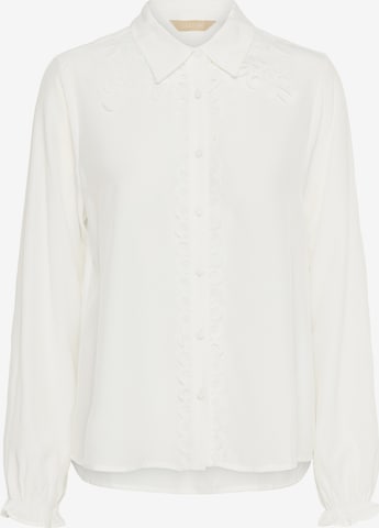 CULTURE Bluse 'Amanda Asmine' i hvid: forside