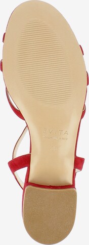 EVITA Sandalen met riem 'SALVINA' in Rood