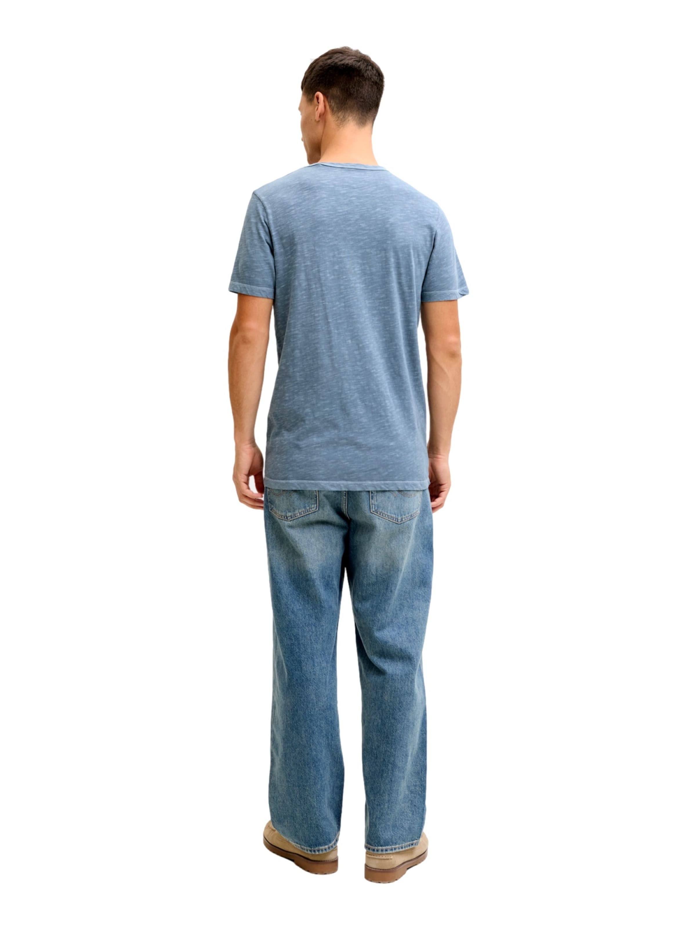 Coupe regular T-Shirt 'JJESplit' JACK & JONES en bleu