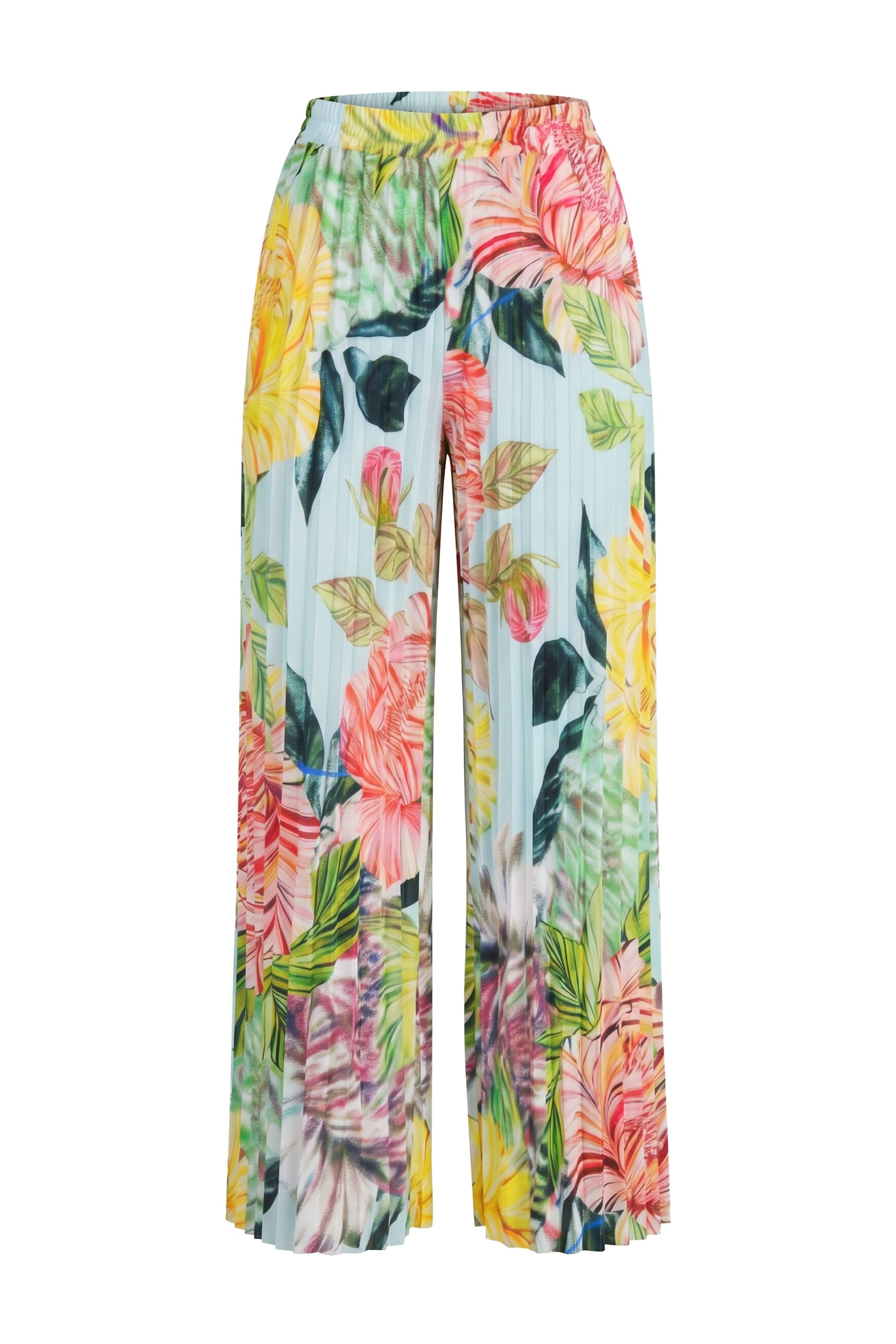 Ulla Popken Wide Leg Hose in Mischfarben: Vorderseite