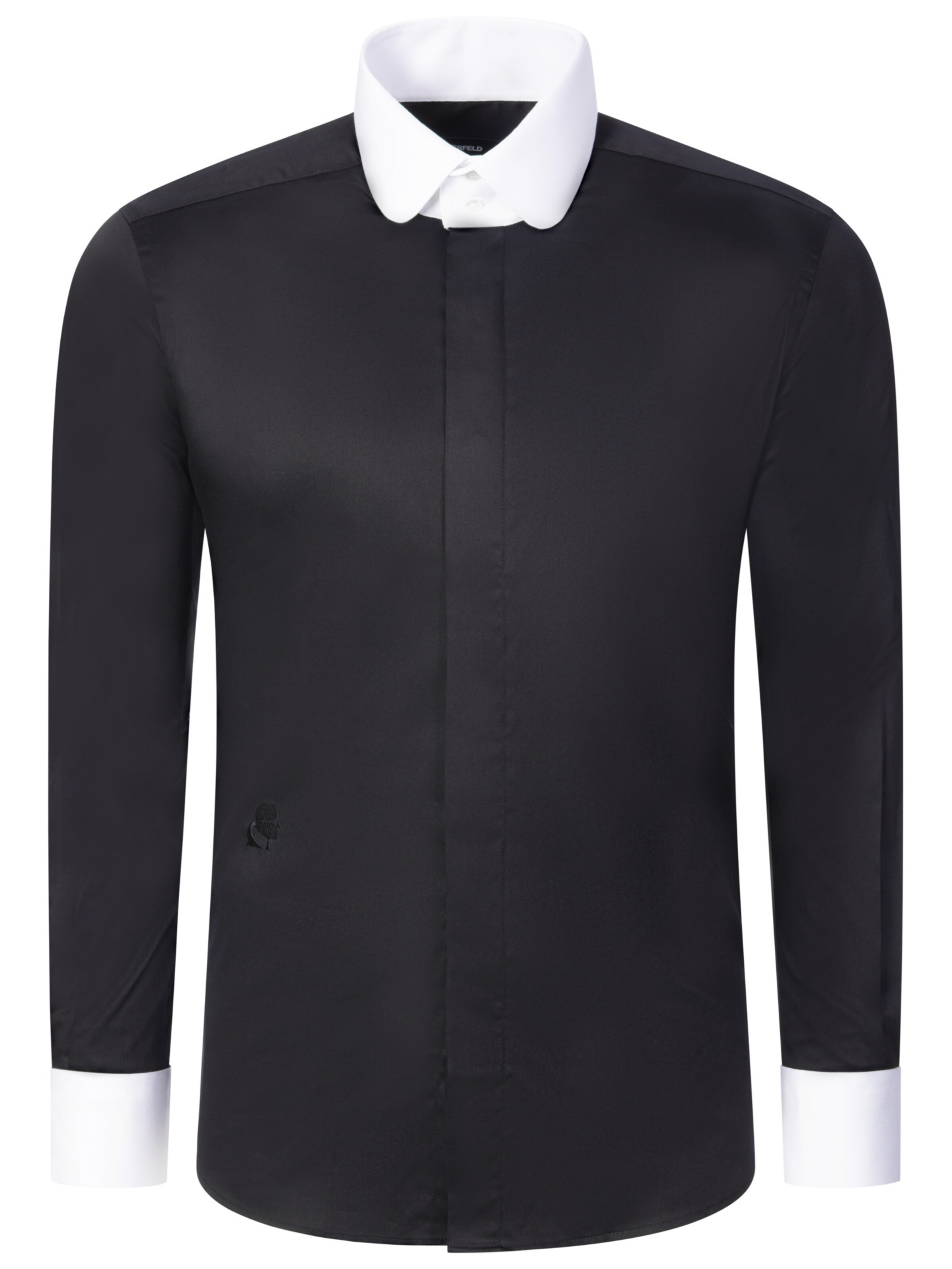 Karl Lagerfeld Regular fit Button Up Shirt in Black: front