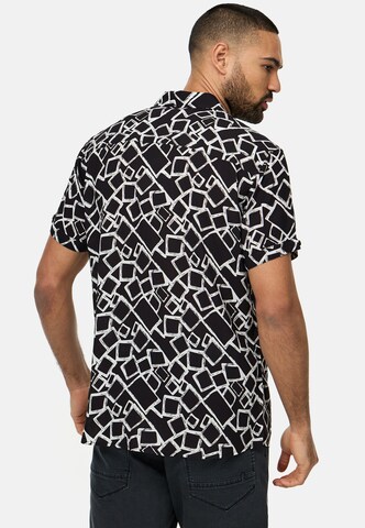 Coupe regular Chemise 'Podrick' INDICODE JEANS en noir