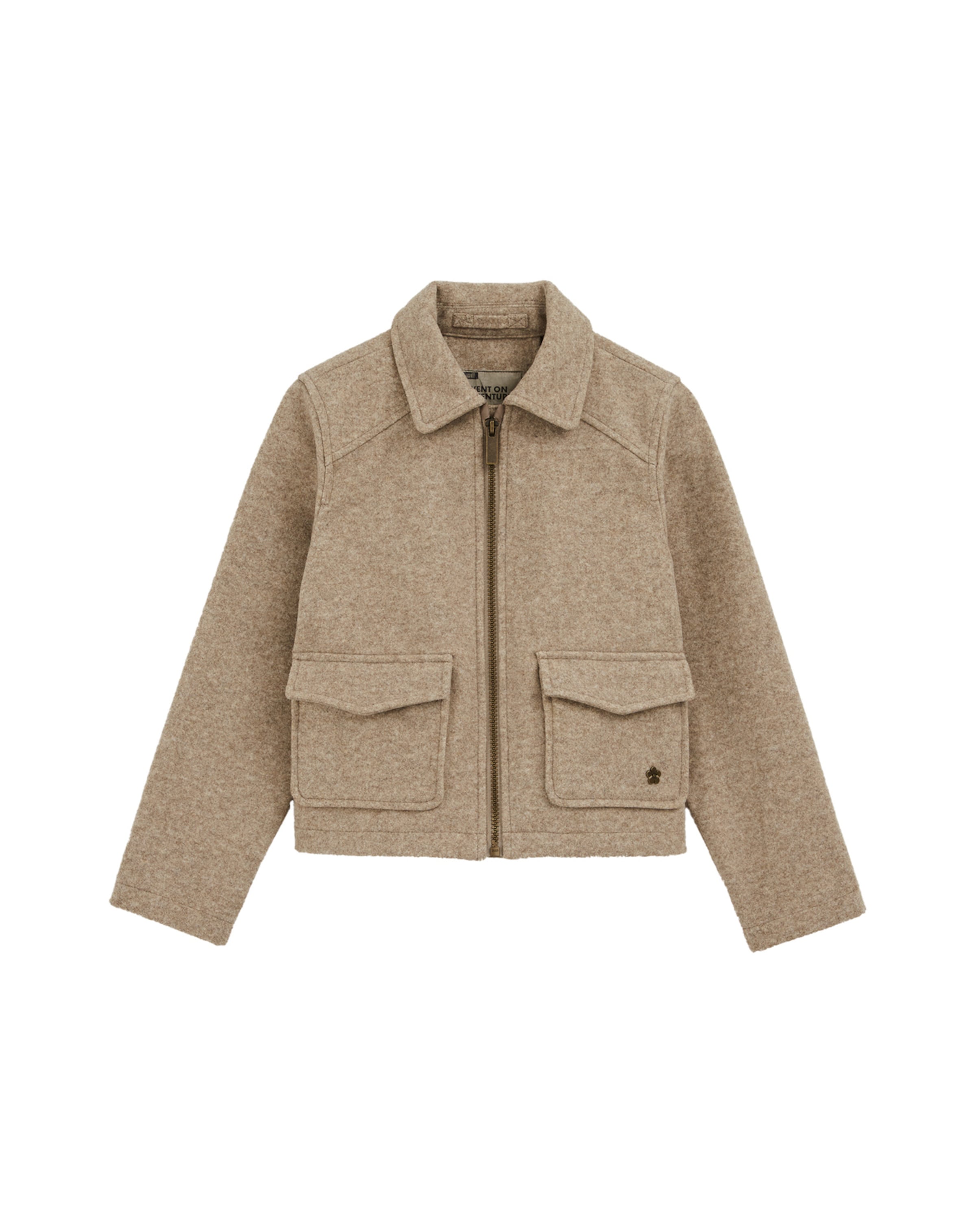 Geacă de primăvară-toamnă de la WE Fashion pe bej: față