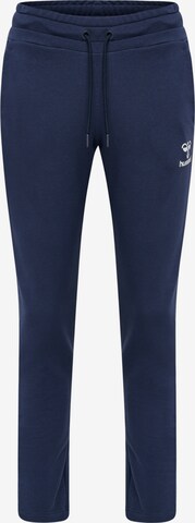 Hummel Slim fit Workout Pants in Blue: front