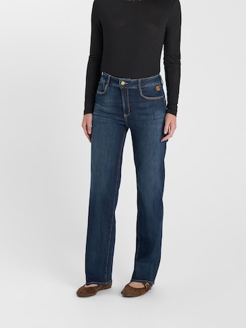 Wide Leg Jean Le Temps Des Cerises en bleu : devant
