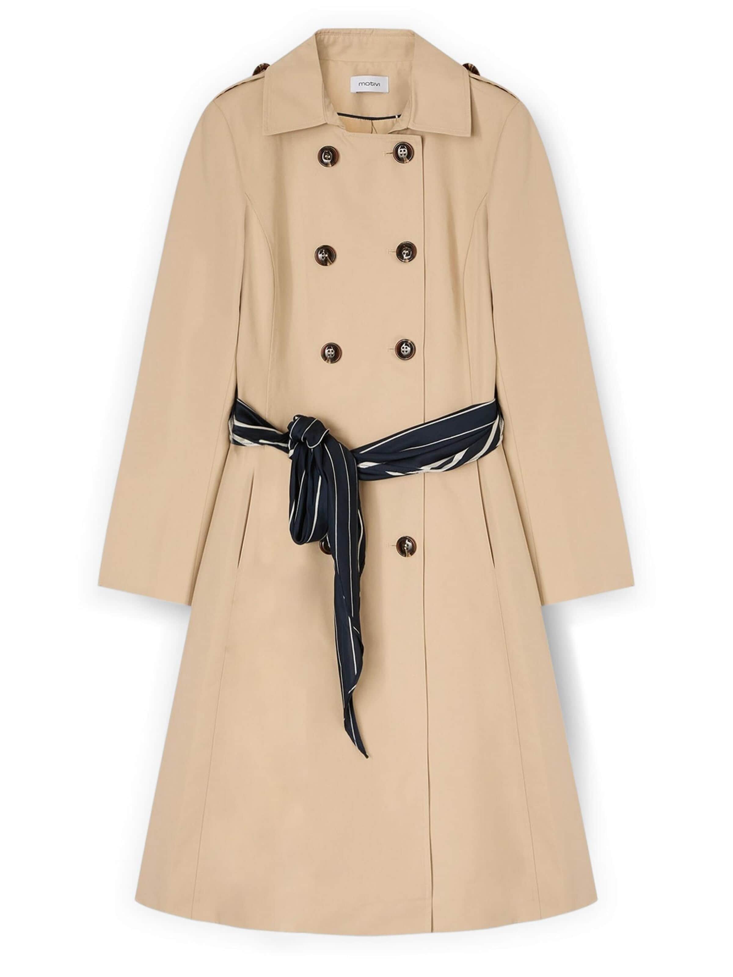 Manteau d’hiver MOTIVI en beige : devant