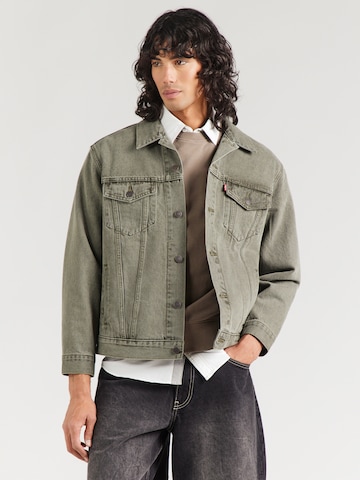 LEVI'S ® Tussenjas 'NEW RELAXED FIT TRUCKER' in Groen: voorkant
