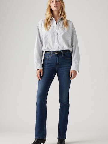 zils LEVI'S ® Paplatināti gali Džinsi '725™ Kick Boot': no priekšpuses