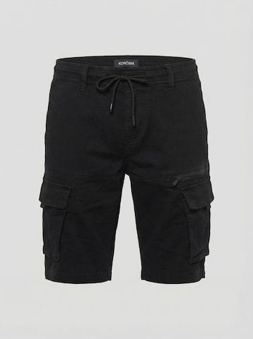 KOROSHI regular Παντελόνι cargo σε μαύρο