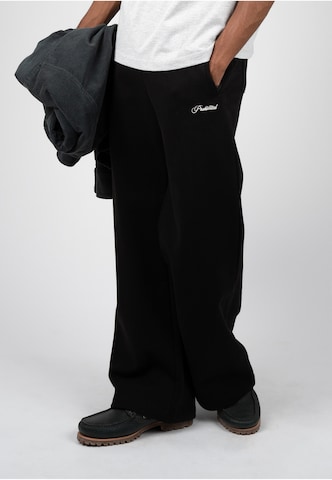 Wide leg Pantaloni 'Campus' di Prohibited in nero: frontale