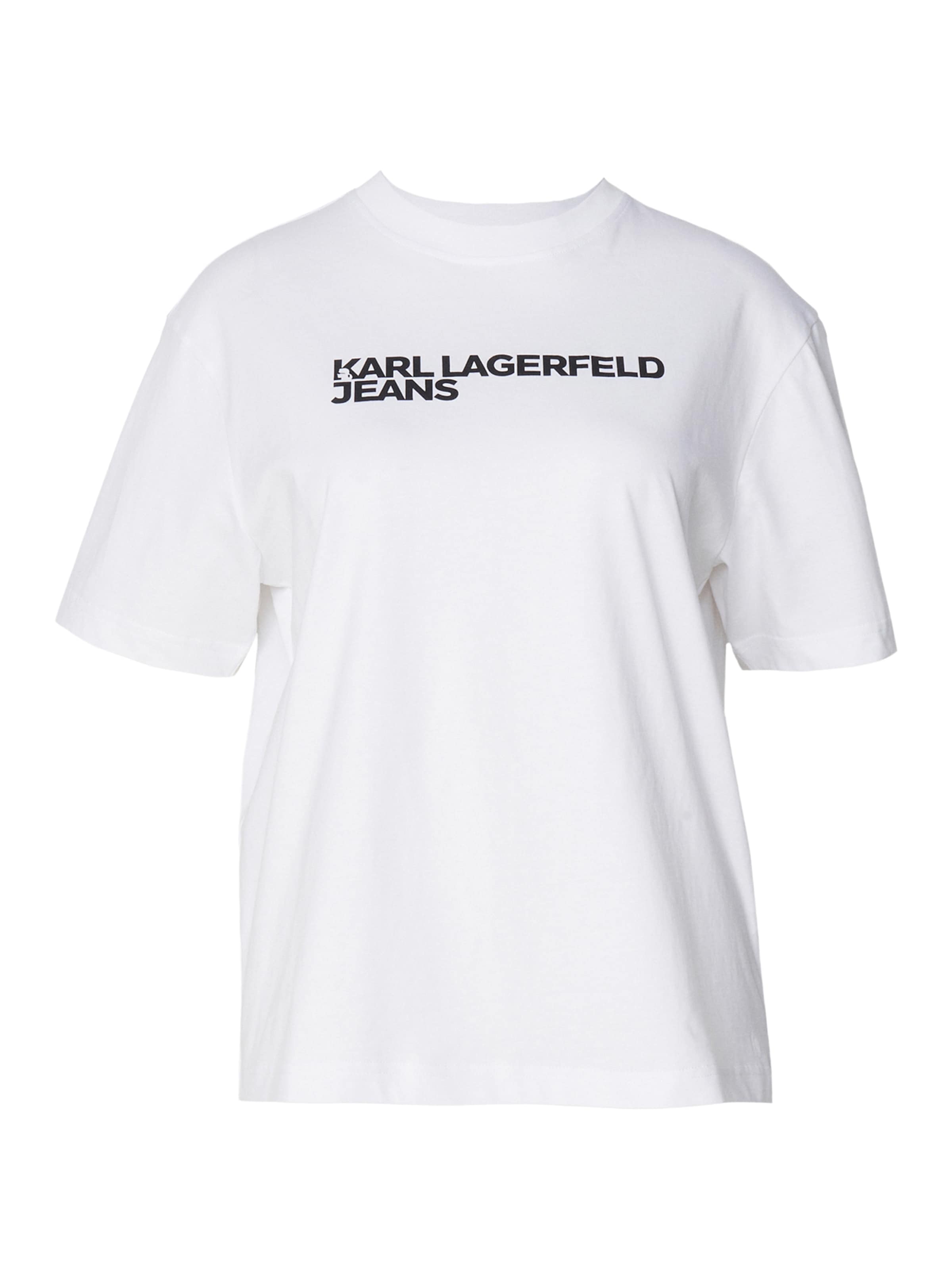 T-shirt KARL LAGERFELD JEANS en blanc : devant