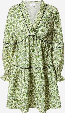 Warehouse - Vestido em verde: frente