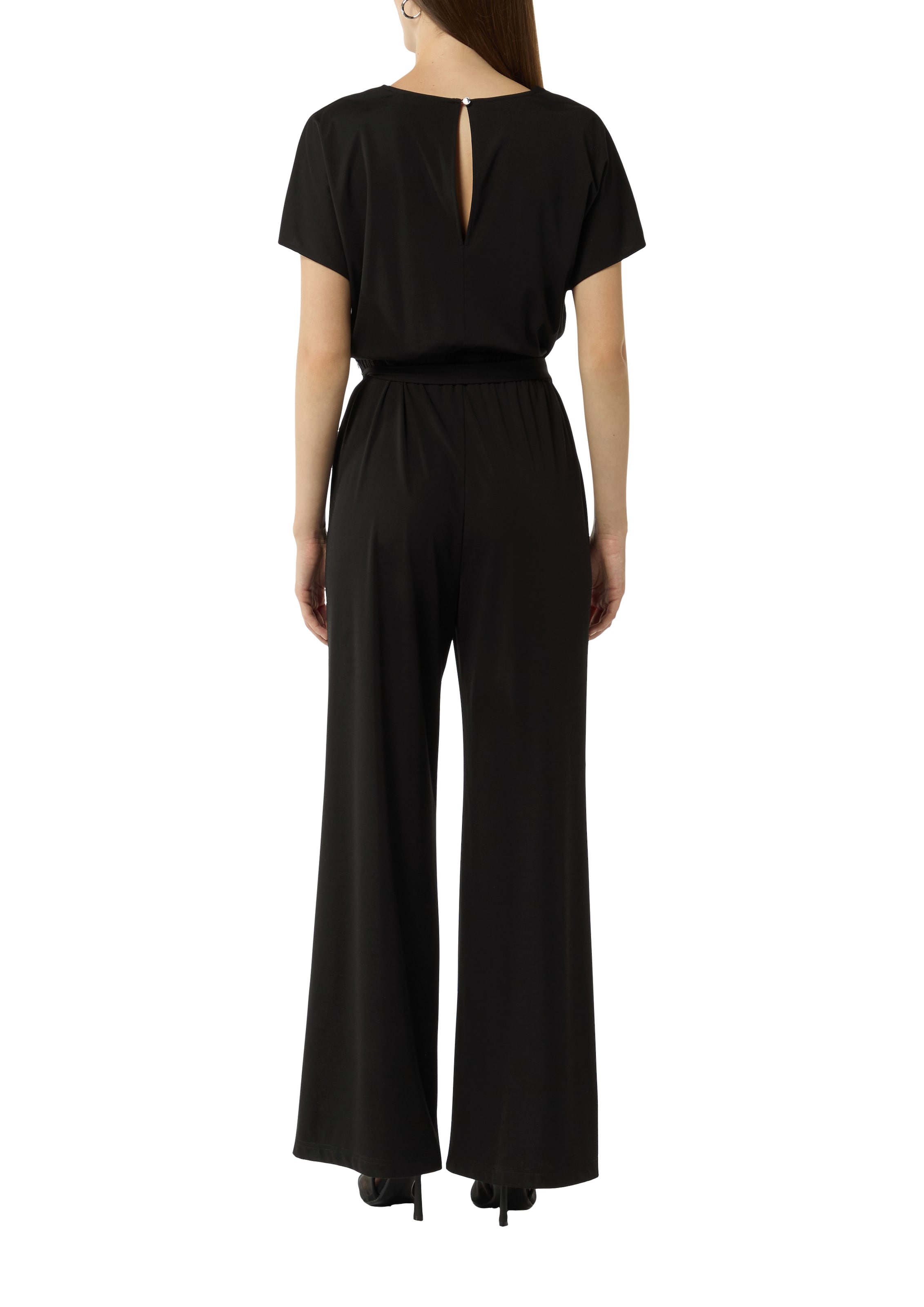 COMMA Jumpsuit in Schwarz: Rückseite