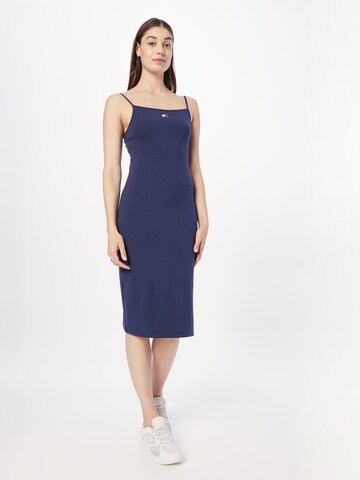 Tommy Jeans - Vestido em azul: frente