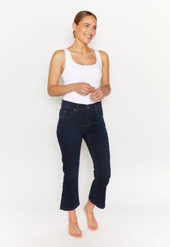 Bootcut Jean 'Leni Crop' Angels en bleu