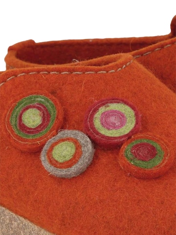 HAFLINGER Clogs 'Grizzly Kanon' in Orange