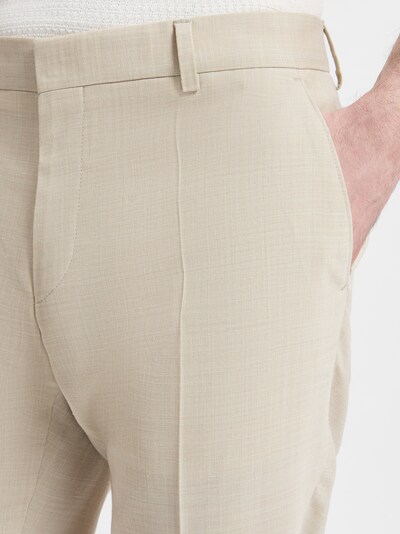 BOSS Pleat-Front Pants 'Leon' in White, Item view