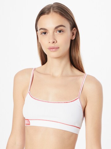 DIESEL Bralette Bra 'KIKIS' in White: front