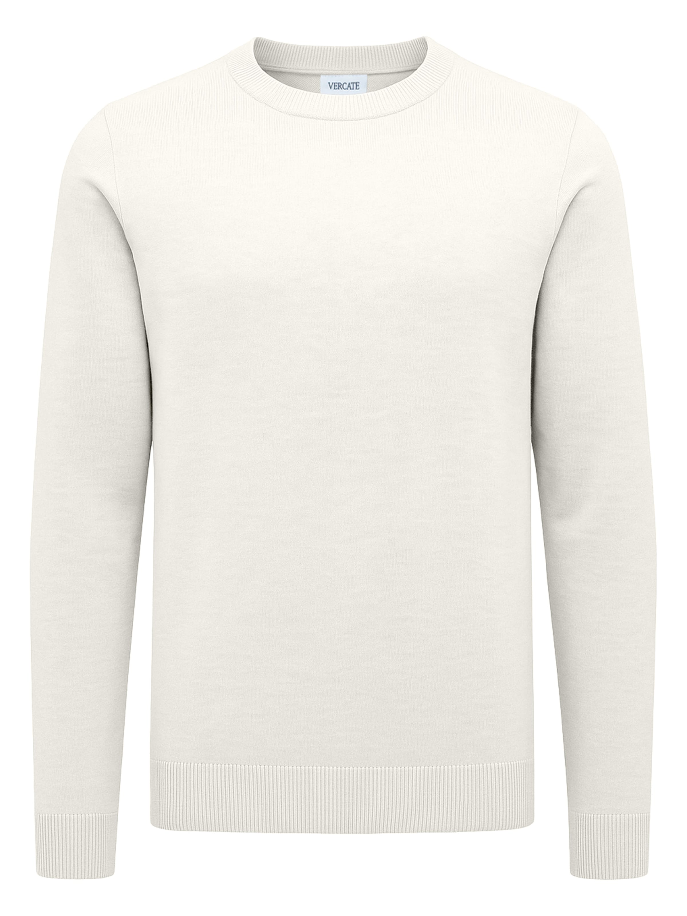 Pullover 'No. 16' di Vercate in bianco: frontale