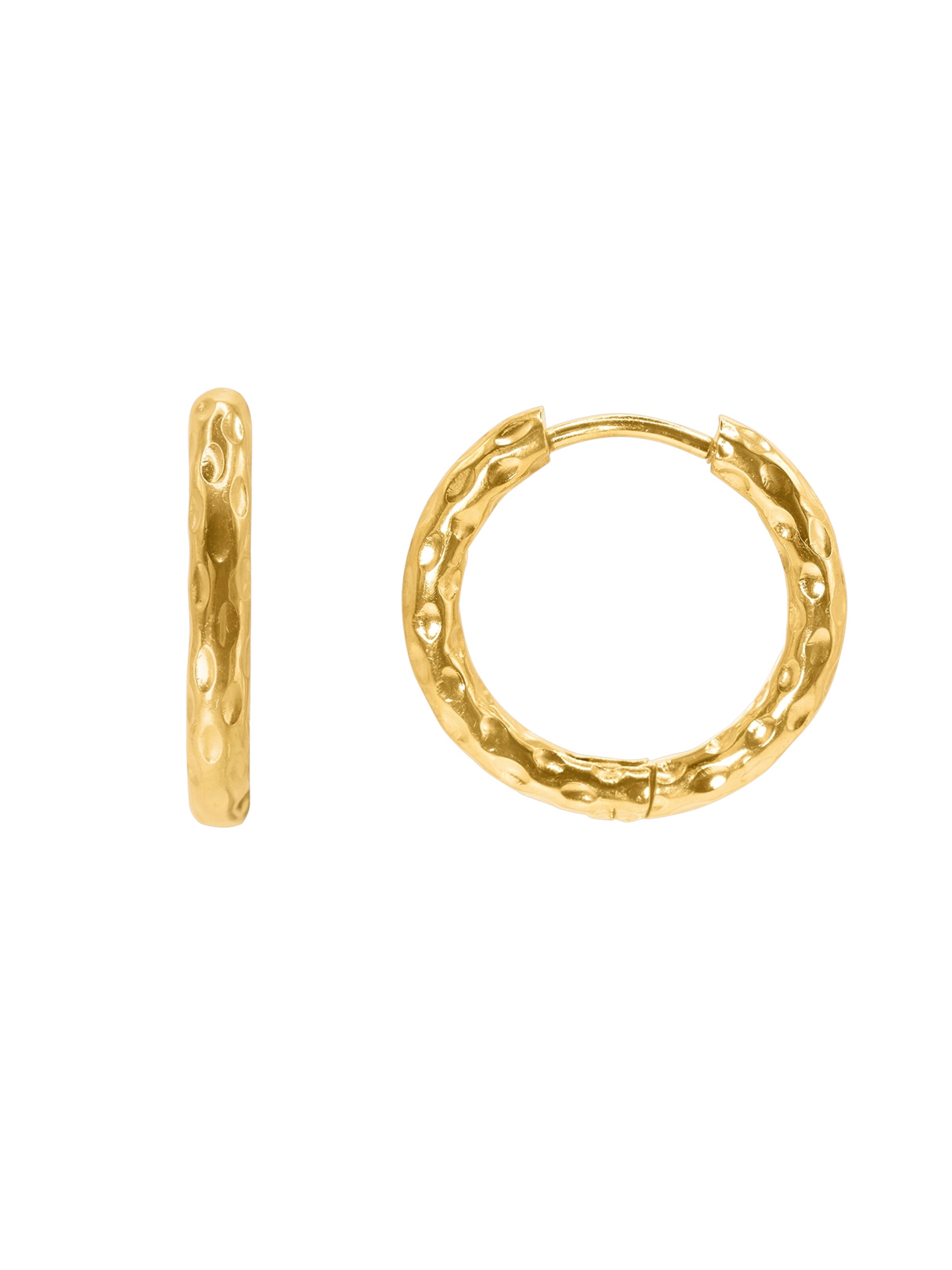 Boucles d'oreilles Heideman en or : devant