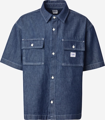 mėlyna Lee Patogus modelis Marškiniai: priekis