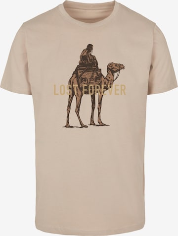 Tricou 'Lost Forever' de la Mister Tee pe bej: față