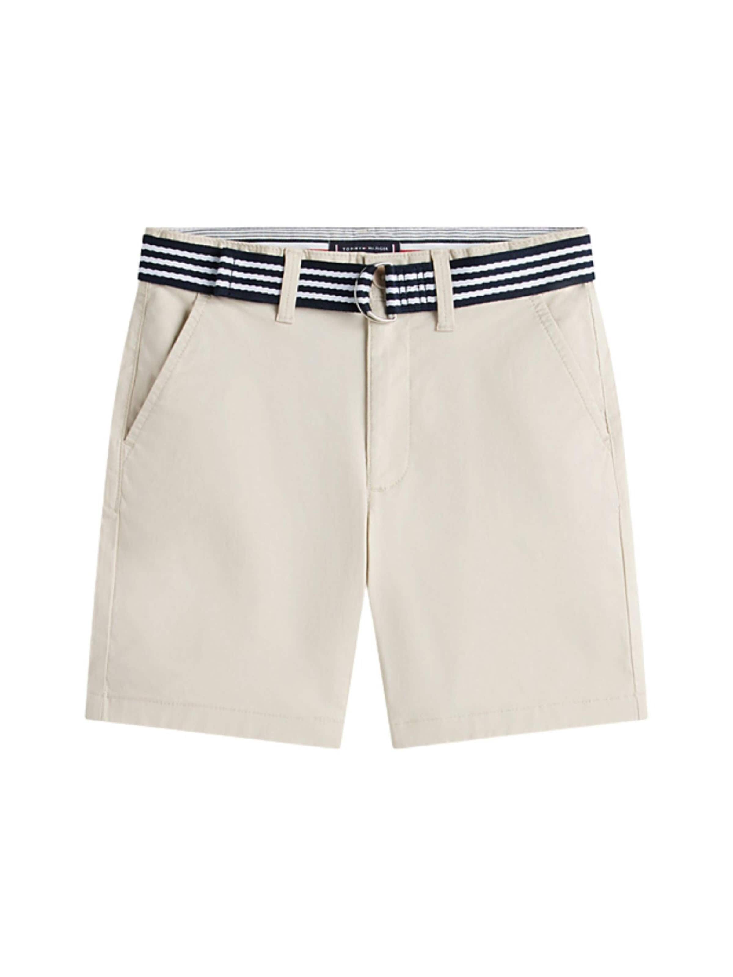 Tommy Hilfiger Kids - Loosefit Calças 'Essential' em bege: frente