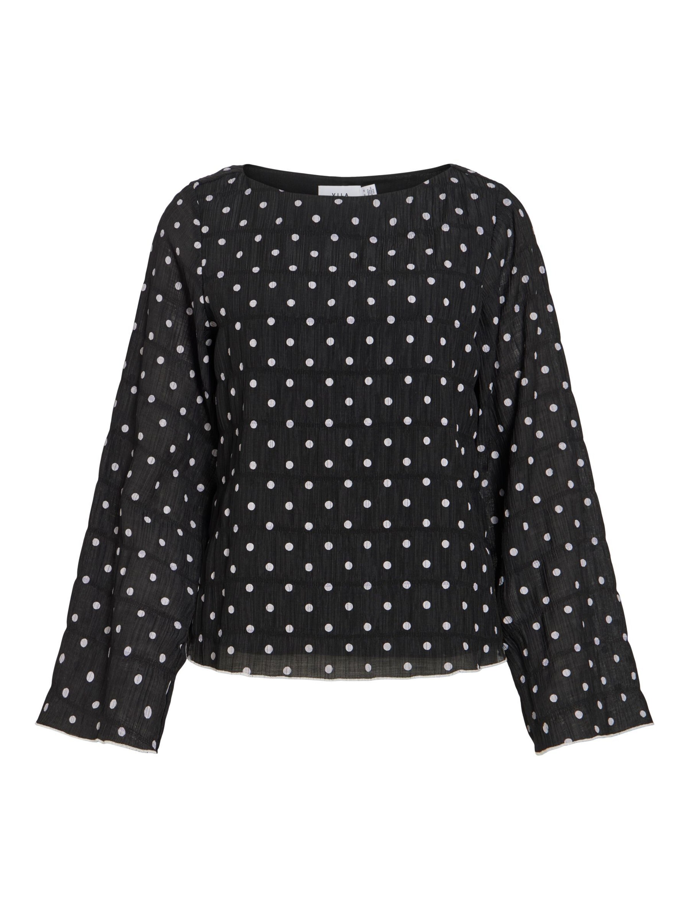 VILA Blusa 'VIEbla' en negro / blanco, Vista del producto